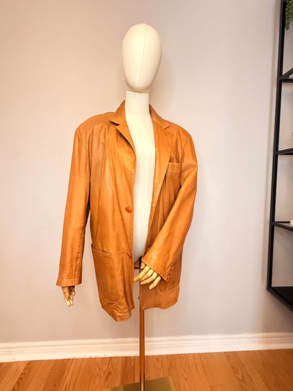 Vintage camel genuine Leather Blazer Jacket - Columbia Sportswear